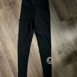 Black Ribbed Monat Leggings